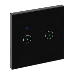 WŁĄCZNIK PODTYNKOWY PODWÓJNY WI-FI TUYA SMART HOME, CZARNY ORNO WŁĄCZNIK PODTYNKOWY PODWÓJNY WI-FI TUYA SMART HOME, CZARNY ORNO
