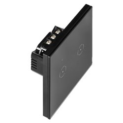 WŁĄCZNIK PODTYNKOWY PODWÓJNY WI-FI TUYA SMART HOME, CZARNY ORNO WŁĄCZNIK PODTYNKOWY PODWÓJNY WI-FI TUYA SMART HOME, CZARNY ORNO