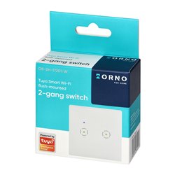 WŁĄCZNIK PODTYNKOWY PODWÓJNY WI-FI TUYA SMART HOME, BIAŁY ORNO WŁĄCZNIK PODTYNKOWY PODWÓJNY WI-FI TUYA SMART HOME, BIAŁY ORNO