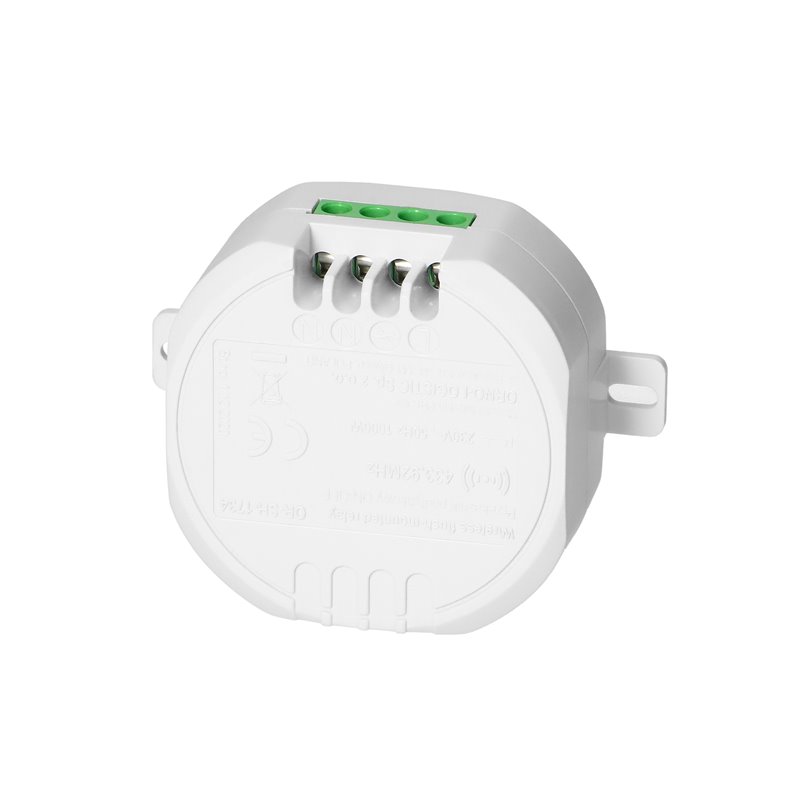 PRZEKAŹNIK PODTYNKOWY (DOPUSZKOWY) ORNO SMART HOME STEROWANY BEZPRZEWODOWO, Z ODBIORNIKIEM RADIOWYM, OBCIĄŻENIE 1000W ORNO PRZEKAŹNIK PODTYNKOWY (DOPUSZKOWY) ORNO SMART HOME STEROWANY BEZPRZEWODOWO, Z ODBIORNIKIEM RADIOWYM, OBCIĄŻENIE 1000W ORNO