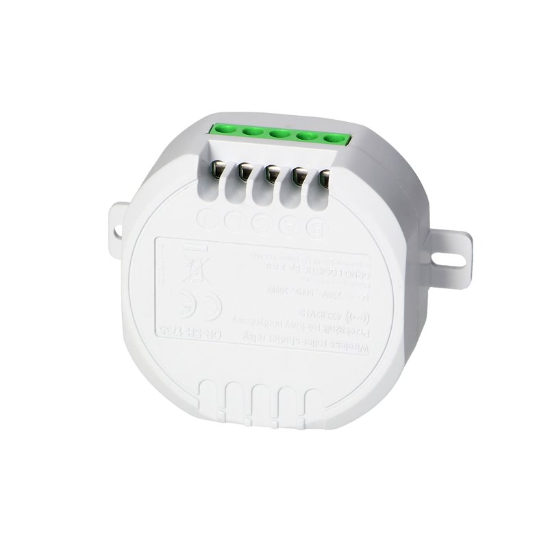 PRZEKAŹNIK ROLETOWY ORNO SMART HOME PODTYNKOWY (DOPUSZKOWY) STEROWANY BEZPRZEWODOWO, Z ODBIORNIKIEM RADIOWYM, MAKS. MOC SILNIKA PRZEKAŹNIK ROLETOWY ORNO SMART HOME PODTYNKOWY (DOPUSZKOWY) STEROWANY BEZPRZEWODOWO, Z ODBIORNIKIEM RADIOWYM, MAKS. MOC SILNIKA