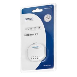 PRZEKAŹNIK PODTYNKOWY MINI (DOPUSZKOWY) ON/OFF STEROWANY BEZPRZEWODOWO, Z ODBIORNIKIEM RADIOWYM, ORNO SMART HOME ORNO PRZEKAŹNIK PODTYNKOWY MINI (DOPUSZKOWY) ON/OFF STEROWANY BEZPRZEWODOWO, Z ODBIORNIKIEM RADIOWYM, ORNO SMART HOME ORNO