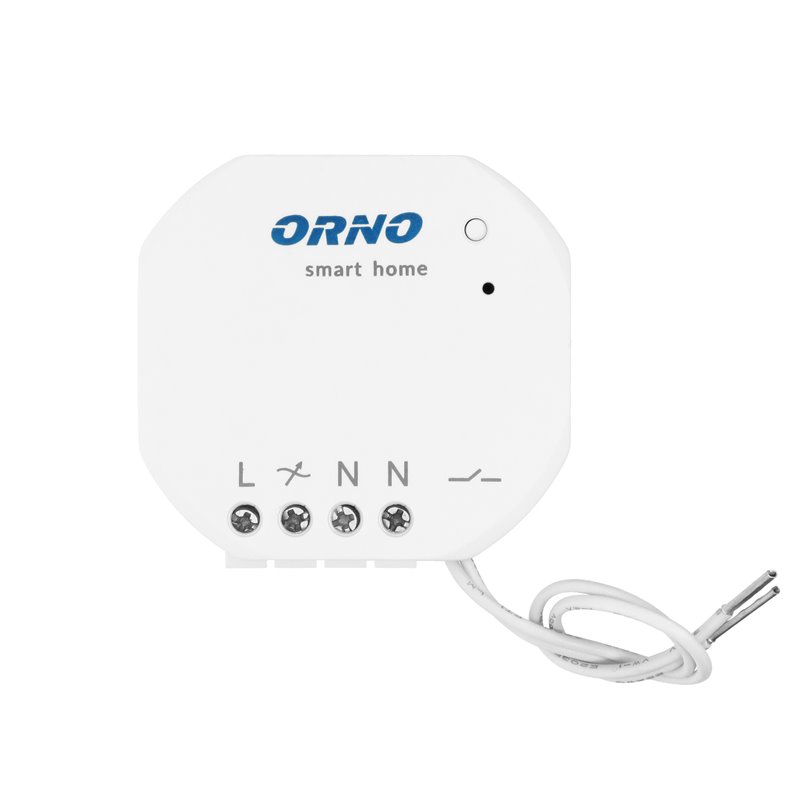PRZEKAŹNIK PODTYNKOWY MINI (DOPUSZKOWY) ON/OFF STEROWANY BEZPRZEWODOWO, Z ODBIORNIKIEM RADIOWYM, ORNO SMART HOME ORNO PRZEKAŹNIK PODTYNKOWY MINI (DOPUSZKOWY) ON/OFF STEROWANY BEZPRZEWODOWO, Z ODBIORNIKIEM RADIOWYM, ORNO SMART HOME ORNO