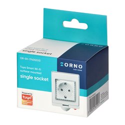 GNIAZDO NATYNKOWE IP55 TUYA SMART WI-FI, SCHUKO ORNO GNIAZDO NATYNKOWE IP55 TUYA SMART WI-FI, SCHUKO ORNO