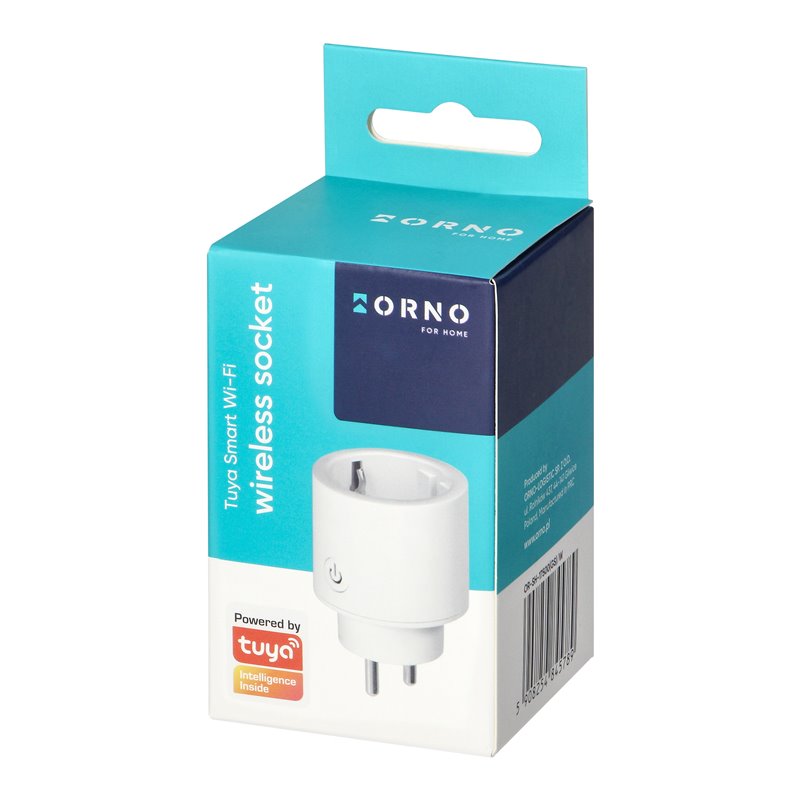 GNIAZDO BEZPRZEWODOWE TUYA SMART WI-FI, SCHUKO, BIAŁE ORNO GNIAZDO BEZPRZEWODOWE TUYA SMART WI-FI, SCHUKO, BIAŁE ORNO