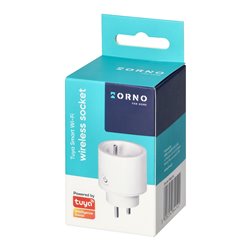 GNIAZDO BEZPRZEWODOWE TUYA SMART WI-FI, BIAŁE ORNO GNIAZDO BEZPRZEWODOWE TUYA SMART WI-FI, BIAŁE ORNO