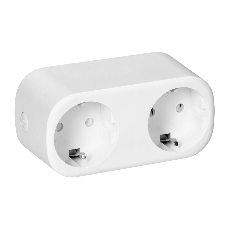 ROZGAŁĘŹNIK BEZPRZEWODOWY PODWÓJNY TUYA SMART WI-FI, SCHUKO, BIAŁE ORNO ROZGAŁĘŹNIK BEZPRZEWODOWY PODWÓJNY TUYA SMART WI-FI, SCHUKO, BIAŁE ORNO