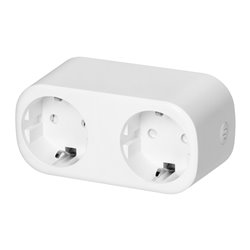 ROZGAŁĘŹNIK BEZPRZEWODOWY PODWÓJNY TUYA SMART WI-FI, SCHUKO, BIAŁE ORNO ROZGAŁĘŹNIK BEZPRZEWODOWY PODWÓJNY TUYA SMART WI-FI, SCHUKO, BIAŁE ORNO