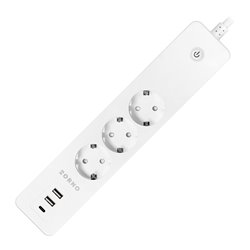 PRZEDŁUŻACZ Z 3 GNIAZDAMI SCHUKO Z UZIEMIENIEM I WYŁĄCZNIKIEM 3XUSB, TUYA SMART WI-FI, BIAŁY ORNO PRZEDŁUŻACZ Z 3 GNIAZDAMI SCHUKO Z UZIEMIENIEM I WYŁĄCZNIKIEM 3XUSB, TUYA SMART WI-FI, BIAŁY ORNO