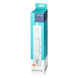 PRZEDŁUŻACZ Z 3 GNIAZDAMI Z UZIEMIENIEM I WYŁĄCZNIKIEM 3XUSB, TUYA SMART WI-FI, BIAŁY ORNO PRZEDŁUŻACZ Z 3 GNIAZDAMI Z UZIEMIENIEM I WYŁĄCZNIKIEM 3XUSB, TUYA SMART WI-FI, BIAŁY ORNO