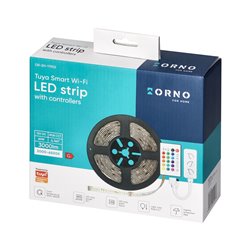 TAŚMA LED IP65 RGBW 5 M + ZASILACZ I KONTROLER, TUYA SMART WI-FI ORNO TAŚMA LED IP65 RGBW 5 M + ZASILACZ I KONTROLER, TUYA SMART WI-FI ORNO