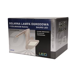 LAMPA OGRODOWA, SOLARNA SAURO LED Z CZUJNIKIEM RUCHU ORNO LAMPA OGRODOWA, SOLARNA SAURO LED Z CZUJNIKIEM RUCHU ORNO