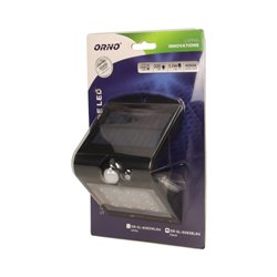 SILOE LED 1,5W, LAMPA SOLARNA Z CZUJNIKIEM RUCHU 120ST, 190LM, IP65, 4000K, 1200MAH, PODWÓJNE ŹRÓDŁO ŚWIATŁA, CZARNA ORNO SILOE LED 1,5W, LAMPA SOLARNA Z CZUJNIKIEM RUCHU 120ST, 190LM, IP65, 4000K, 1200MAH, PODWÓJNE ŹRÓDŁO ŚWIATŁA, CZARNA ORNO