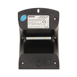 SILOE LED 1,5W, LAMPA SOLARNA Z CZUJNIKIEM RUCHU 120ST, 190LM, IP65, 4000K, 1200MAH, PODWÓJNE ŹRÓDŁO ŚWIATŁA, CZARNA ORNO SILOE LED 1,5W, LAMPA SOLARNA Z CZUJNIKIEM RUCHU 120ST, 190LM, IP65, 4000K, 1200MAH, PODWÓJNE ŹRÓDŁO ŚWIATŁA, CZARNA ORNO