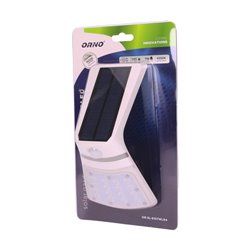 NOCTURNE LED 2W, LAMPA SOLARNA Z CZUJNIKIEM RUCHU 120ST, 240LM, IP65, 4000K, 1200MAH, PODWÓJNE ŹRÓDŁO ŚWIATŁA, BIAŁA ORNO NOCTURNE LED 2W, LAMPA SOLARNA Z CZUJNIKIEM RUCHU 120ST, 240LM, IP65, 4000K, 1200MAH, PODWÓJNE ŹRÓDŁO ŚWIATŁA, BIAŁA ORNO
