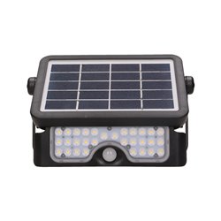 LUX LED 5W, NAŚWIETLACZ SOLARNY Z CZUJNIKIEM RUCHU 500LM, IP65, 4000K, 2X1500MAH, CZARNY ORNO LUX LED 5W, NAŚWIETLACZ SOLARNY Z CZUJNIKIEM RUCHU 500LM, IP65, 4000K, 2X1500MAH, CZARNY ORNO