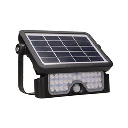 LUX LED 5W, NAŚWIETLACZ SOLARNY Z CZUJNIKIEM RUCHU 500LM, IP65, 4000K, 2X1500MAH, CZARNY ORNO LUX LED 5W, NAŚWIETLACZ SOLARNY Z CZUJNIKIEM RUCHU 500LM, IP65, 4000K, 2X1500MAH, CZARNY ORNO