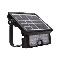LUX LED 5W, NAŚWIETLACZ SOLARNY Z CZUJNIKIEM RUCHU 500LM, IP65, 4000K, 2X1500MAH, CZARNY ORNO LUX LED 5W, NAŚWIETLACZ SOLARNY Z CZUJNIKIEM RUCHU 500LM, IP65, 4000K, 2X1500MAH, CZARNY ORNO