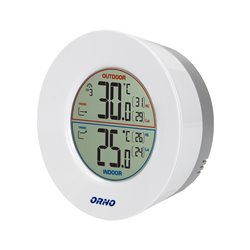 BEZPRZEWODOWA STACJA POGODOWA Z POMIAREM TEMPERATURY ZEWNĘTRZNEJ I WEWNĘTRZNEJ, BIAŁO-SZARA ORNO BEZPRZEWODOWA STACJA POGODOWA Z POMIAREM TEMPERATURY ZEWNĘTRZNEJ I WEWNĘTRZNEJ, BIAŁO-SZARA ORNO