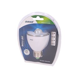 RICU LED 5W A60, ŻARÓWKA Z CZUJNIKIEM RUCHU, 330-390LM, 3000K, E27 ORNO RICU LED 5W A60, ŻARÓWKA Z CZUJNIKIEM RUCHU, 330-390LM, 3000K, E27 ORNO