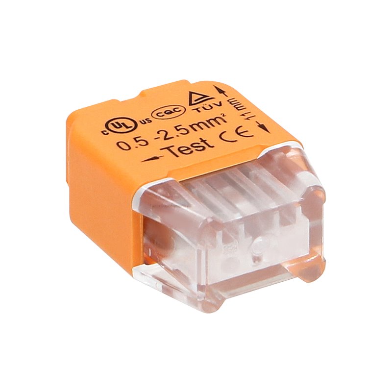 ZŁĄCZKA INSTALACYJNA WCISKANA 2-PRZEWODOWA NA DRUT 0,75-2,5MM2 IEC 300V/24A 100 SZT. ORNO