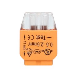 ZŁĄCZKA INSTALACYJNA WCISKANA 2-PRZEWODOWA NA DRUT 0,75-2,5MM2 IEC 300V/24A 100 SZT. ORNO ZŁĄCZKA INSTALACYJNA WCISKANA 2-PRZEWODOWA NA DRUT 0,75-2,5MM2 IEC 300V/24A 100 SZT. ORNO