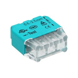 ZŁĄCZKA INSTALACYJNA WCISKANA 3-PRZEWODOWA NA DRUT 0,75-2,5MM2 IEC 300V/24A 10 SZT. ORNO ZŁĄCZKA INSTALACYJNA WCISKANA 3-PRZEWODOWA NA DRUT 0,75-2,5MM2 IEC 300V/24A 10 SZT. ORNO