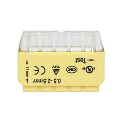 ZŁĄCZKA INSTALACYJNA WCISKANA 5-PRZEWODOWA NA DRUT 0,75-2,5MM2 IEC 300V/24A BLISTER 10 SZT. ORNO ZŁĄCZKA INSTALACYJNA WCISKANA 5-PRZEWODOWA NA DRUT 0,75-2,5MM2 IEC 300V/24A BLISTER 10 SZT. ORNO