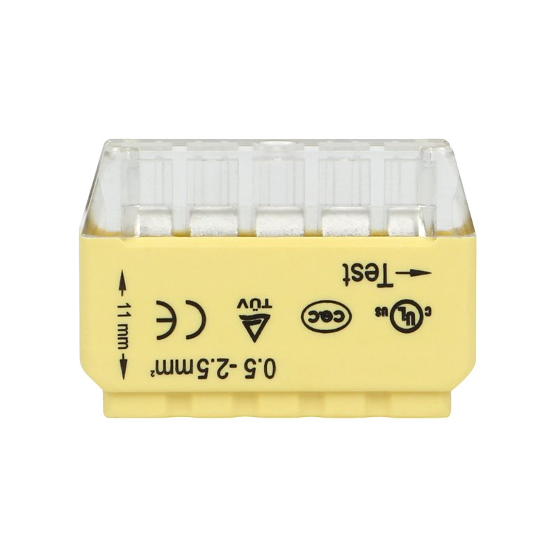 ZŁĄCZKA INSTALACYJNA WCISKANA 5-PRZEWODOWA NA DRUT 0,75-2,5MM2 IEC 300V/24A BLISTER 10 SZT. ORNO ZŁĄCZKA INSTALACYJNA WCISKANA 5-PRZEWODOWA NA DRUT 0,75-2,5MM2 IEC 300V/24A BLISTER 10 SZT. ORNO