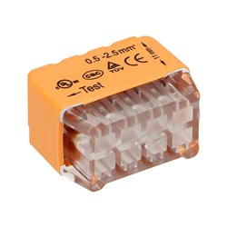 ZŁĄCZKA INSTALACYJNA WCISKANA 8-PRZEWODOWA DWURZĘDOWA NA DRUT 0,75-2,5MM2 IEC 300V/24A 50 SZT. ORNO ZŁĄCZKA INSTALACYJNA WCISKANA 8-PRZEWODOWA DWURZĘDOWA NA DRUT 0,75-2,5MM2 IEC 300V/24A 50 SZT. ORNO