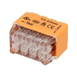 ZŁĄCZKA INSTALACYJNA WCISKANA 8-PRZEWODOWA DWURZĘDOWA NA DRUT 0,75-2,5MM2 IEC 300V/24A 50 SZT. ORNO ZŁĄCZKA INSTALACYJNA WCISKANA 8-PRZEWODOWA DWURZĘDOWA NA DRUT 0,75-2,5MM2 IEC 300V/24A 50 SZT. ORNO