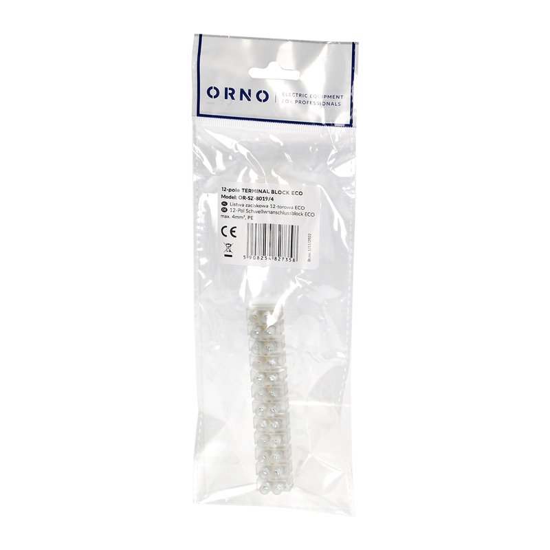 LISTWA ZACISKOWA 12-TOROWA ECO, MAX.4MM2,PE ORNO LISTWA ZACISKOWA 12-TOROWA ECO, MAX.4MM2,PE ORNO