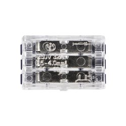 ZŁĄCZKA INSTALACYJNA ZACISKOWA 3-PRZEWODOWA, DWUSTRONNA NA DOWOLNY PRZEWÓD 0,75-4MM2 IEC 250V/32A BLISTER 4 SZT. ORNO ZŁĄCZKA INSTALACYJNA ZACISKOWA 3-PRZEWODOWA, DWUSTRONNA NA DOWOLNY PRZEWÓD 0,75-4MM2 IEC 250V/32A BLISTER 4 SZT. ORNO