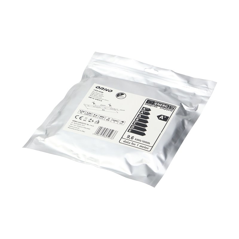 TAŚMA LED 12V DC, 2835SMD, 120LED/M, 9.6W/M, IP65, 6000K, ROLKA 5M ORNO TAŚMA LED 12V DC, 2835SMD, 120LED/M, 9.6W/M, IP65, 6000K, ROLKA 5M ORNO
