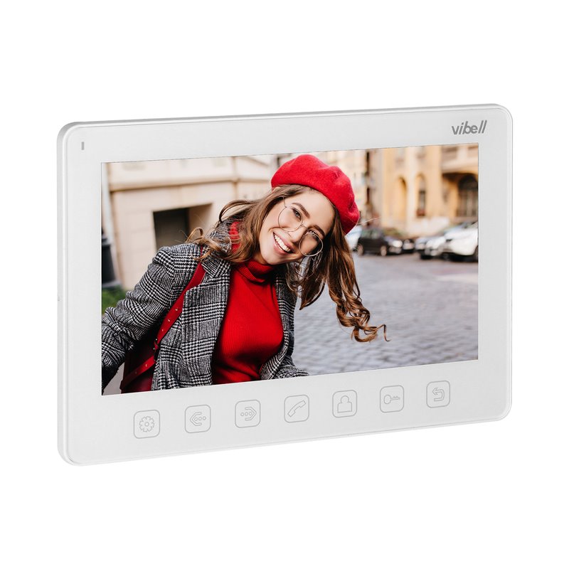 WIDEO MONITOR BEZSŁUCHAWKOWY, KOLOROWY, LCD 7” DO ZASTOSOWANIA W SYSTEMACH VIBELL, BIAŁY ORNO WIDEO MONITOR BEZSŁUCHAWKOWY, KOLOROWY, LCD 7” DO ZASTOSOWANIA W SYSTEMACH VIBELL, BIAŁY ORNO
