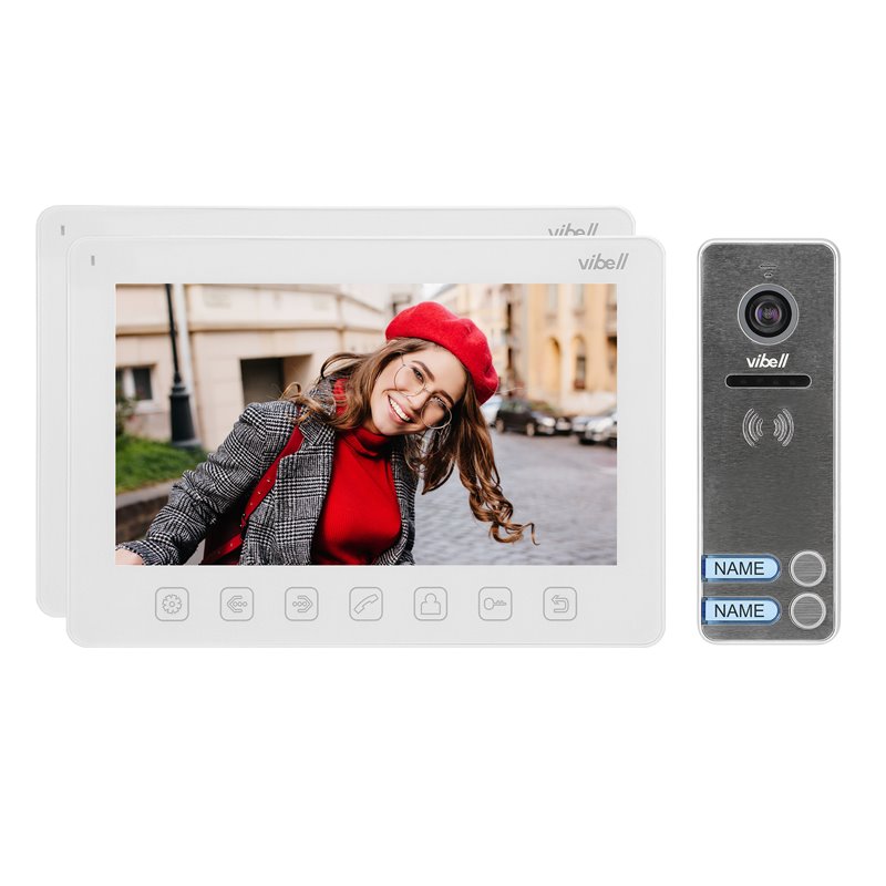 ZESTAW WIDEODOMOFONOWY 2-RODZINNY, BEZSŁUCHAWKOWY, KOLOR, LCD 7", MENU OSD, STEROWANIE BRAMĄ, BIAŁY NOVEO MULTI2 ORNO ZESTAW WIDEODOMOFONOWY 2-RODZINNY, BEZSŁUCHAWKOWY, KOLOR, LCD 7", MENU OSD, STEROWANIE BRAMĄ, BIAŁY NOVEO MULTI2 ORNO