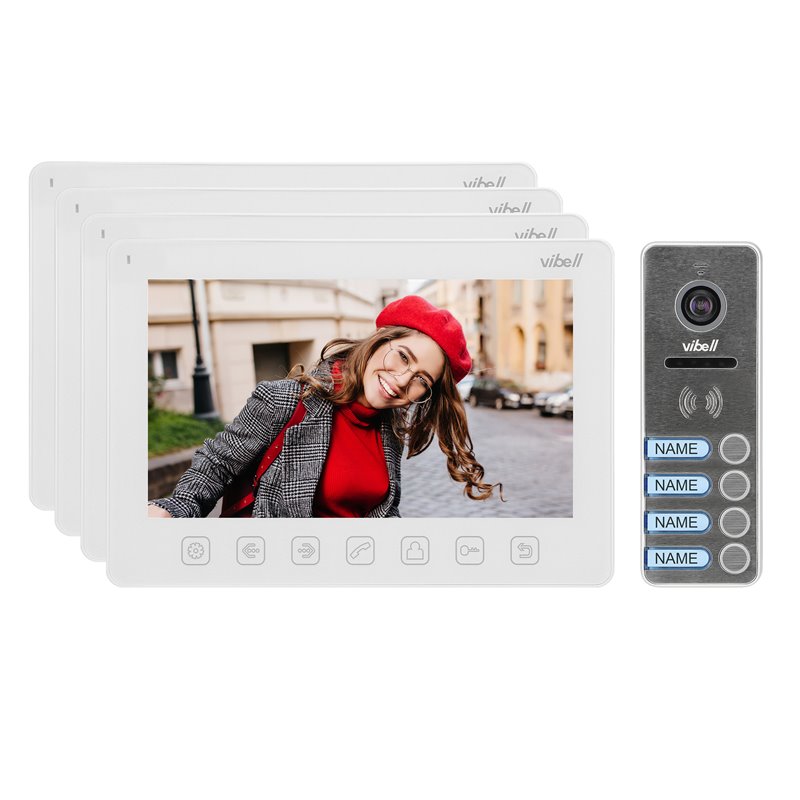ZESTAW WIDEODOMOFONOWY 4-RODZINNY, BEZSŁUCHAWKOWY, KOLOR, LCD 7", MENU OSD, STEROWANIE BRAMĄ, BIAŁY NOVEO MULTI4 ORNO ZESTAW WIDEODOMOFONOWY 4-RODZINNY, BEZSŁUCHAWKOWY, KOLOR, LCD 7", MENU OSD, STEROWANIE BRAMĄ, BIAŁY NOVEO MULTI4 ORNO
