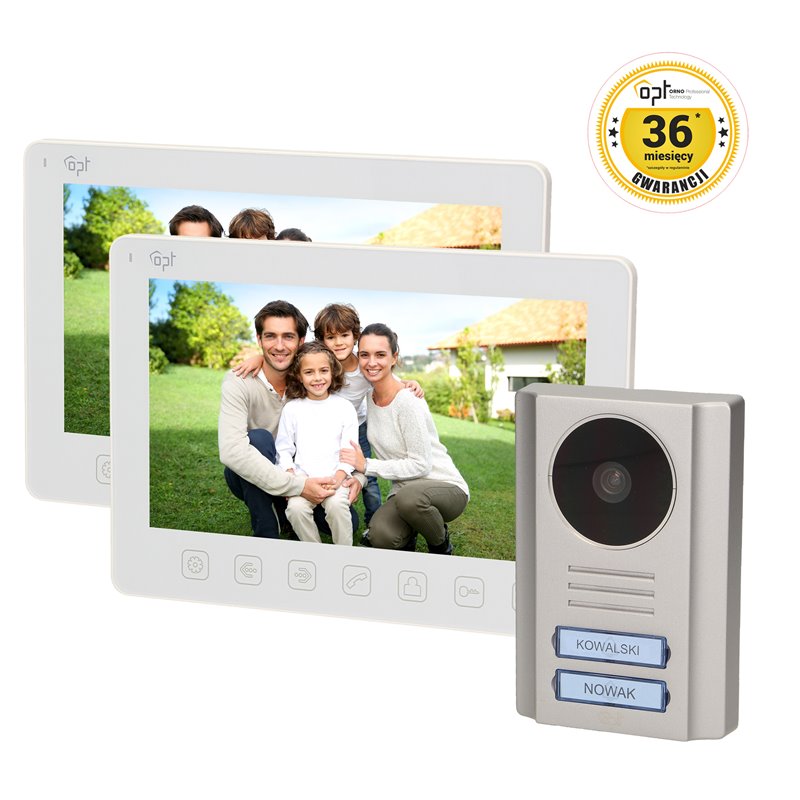 ZESTAW WIDEODOMOFONOWY PARS MULTI 7", BIAŁY * ORNO ZESTAW WIDEODOMOFONOWY PARS MULTI 7", BIAŁY * ORNO
