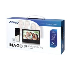 ZESTAW WIDEODOMOFONOWY, BEZSŁUCHAWKOWY, KOLOR, LCD 7", CZARNY, IMAGO ORNO ZESTAW WIDEODOMOFONOWY, BEZSŁUCHAWKOWY, KOLOR, LCD 7", CZARNY, IMAGO ORNO