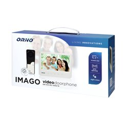 ZESTAW WIDEODOMOFONOWY, BEZSŁUCHAWKOWY, KOLOR, LCD 7", BIAŁY, IMAGO ORNO ZESTAW WIDEODOMOFONOWY, BEZSŁUCHAWKOWY, KOLOR, LCD 7", BIAŁY, IMAGO ORNO