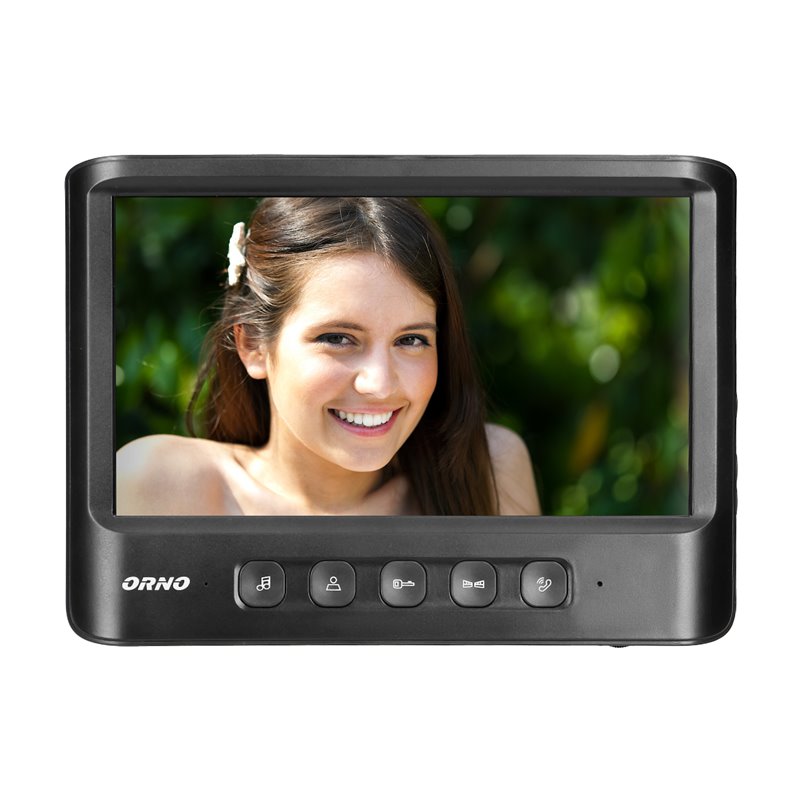 WIDEO MONITOR BEZSŁUCHAWKOWY, KOLOROWY, LCD 7", DO ZESTAWU Z SERII IMAGO, OTWIERANIE BRAMY, CZARNY ORNO WIDEO MONITOR BEZSŁUCHAWKOWY, KOLOROWY, LCD 7", DO ZESTAWU Z SERII IMAGO, OTWIERANIE BRAMY, CZARNY ORNO