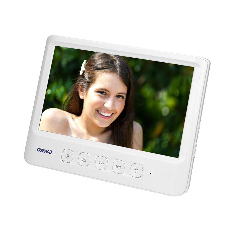 WIDEO MONITOR BEZSŁUCHAWKOWY, KOLOROWY, LCD 7", DO ZESTAWU Z SERII IMAGO, OTWIERANIE BRAMY, BIAŁY ORNO WIDEO MONITOR BEZSŁUCHAWKOWY, KOLOROWY, LCD 7", DO ZESTAWU Z SERII IMAGO, OTWIERANIE BRAMY, BIAŁY ORNO