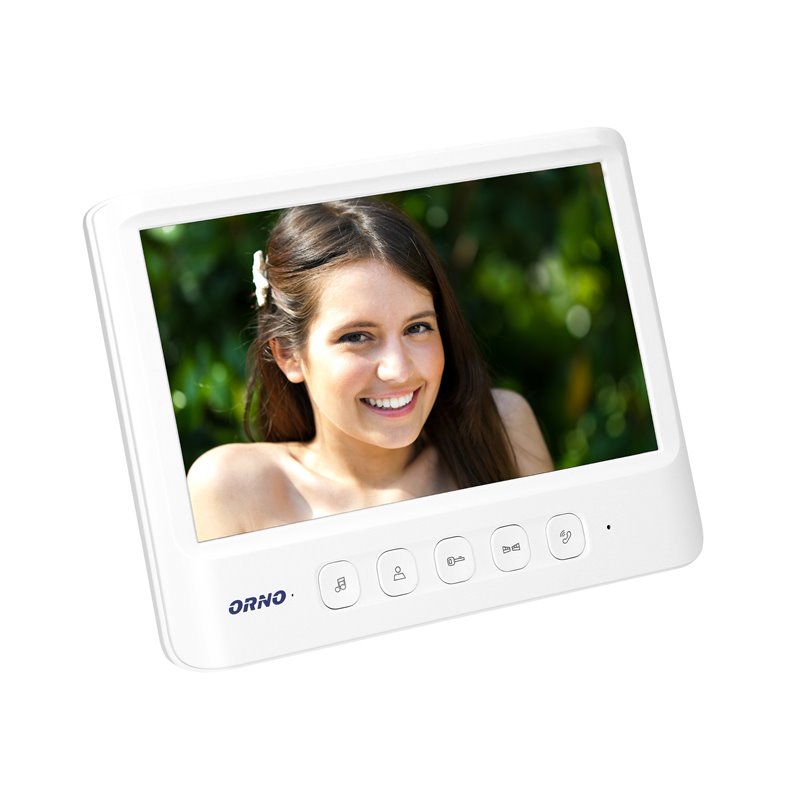 WIDEO MONITOR BEZSŁUCHAWKOWY, KOLOROWY, LCD 7", DO ZESTAWU Z SERII IMAGO, OTWIERANIE BRAMY, BIAŁY ORNO WIDEO MONITOR BEZSŁUCHAWKOWY, KOLOROWY, LCD 7", DO ZESTAWU Z SERII IMAGO, OTWIERANIE BRAMY, BIAŁY ORNO