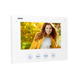 ZESTAW WIDEODOMOFONOWY BEZSŁUCHAWKOWY, KOLOR, LCD 7", Z SZYFRATOREM, NATYNKOWY, BIAŁY, CERES ORNO ZESTAW WIDEODOMOFONOWY BEZSŁUCHAWKOWY, KOLOR, LCD 7", Z SZYFRATOREM, NATYNKOWY, BIAŁY, CERES ORNO