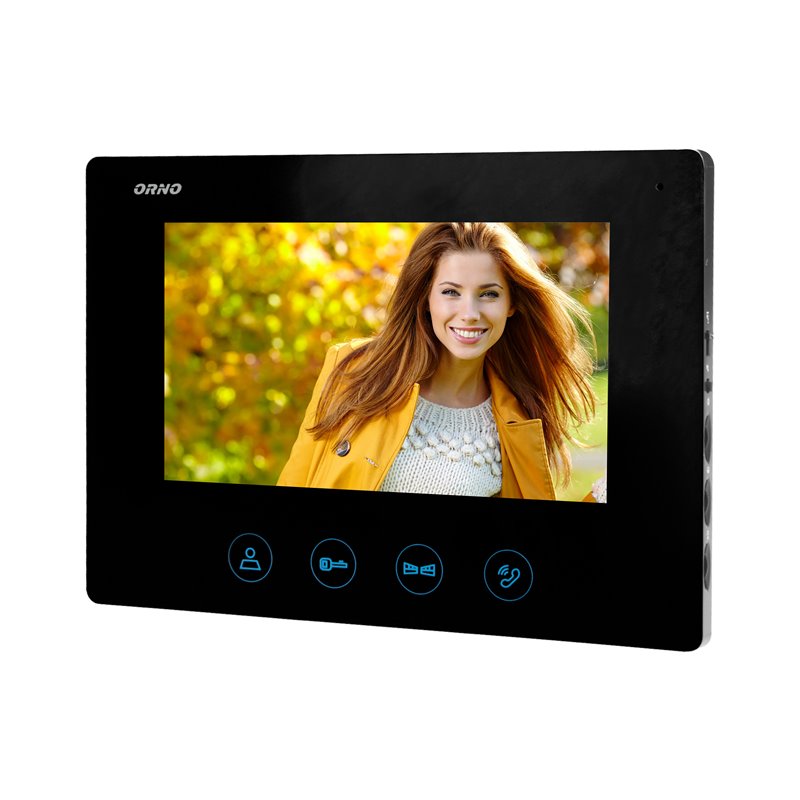 WIDEO MONITOR BEZSŁUCHAWKOWY, KOLOROWY, LCD 7", DO ZESTAWU Z SERII CERES, OTWIERANIE BRAMY, CZARNY ORNO WIDEO MONITOR BEZSŁUCHAWKOWY, KOLOROWY, LCD 7", DO ZESTAWU Z SERII CERES, OTWIERANIE BRAMY, CZARNY ORNO