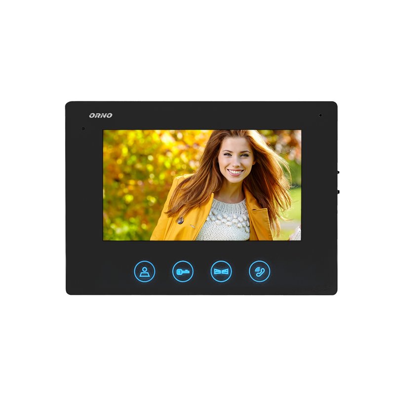 WIDEO MONITOR BEZSŁUCHAWKOWY, KOLOROWY, LCD 7", DO ZESTAWU Z SERII CERES, OTWIERANIE BRAMY, CZARNY ORNO WIDEO MONITOR BEZSŁUCHAWKOWY, KOLOROWY, LCD 7", DO ZESTAWU Z SERII CERES, OTWIERANIE BRAMY, CZARNY ORNO