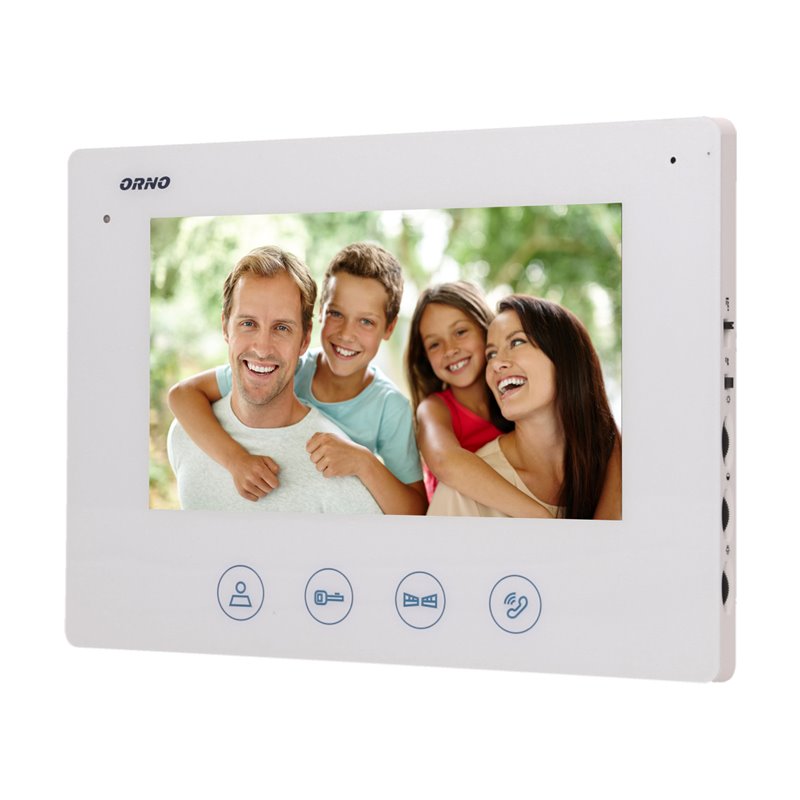 WIDEO MONITOR BEZSŁUCHAWKOWY, KOLOROWY, LCD 7", DO ZESTAWU Z SERII CERES, OTWIERANIE BRAMY, BIAŁY ORNO WIDEO MONITOR BEZSŁUCHAWKOWY, KOLOROWY, LCD 7", DO ZESTAWU Z SERII CERES, OTWIERANIE BRAMY, BIAŁY ORNO