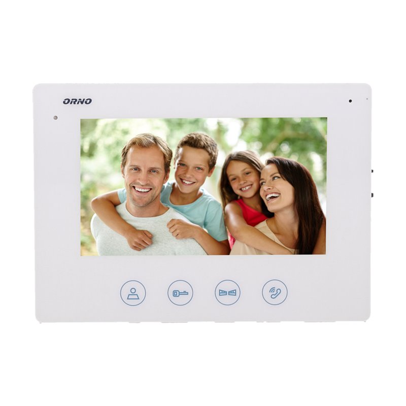 WIDEO MONITOR BEZSŁUCHAWKOWY, KOLOROWY, LCD 7", DO ZESTAWU Z SERII CERES, OTWIERANIE BRAMY, BIAŁY ORNO WIDEO MONITOR BEZSŁUCHAWKOWY, KOLOROWY, LCD 7", DO ZESTAWU Z SERII CERES, OTWIERANIE BRAMY, BIAŁY ORNO
