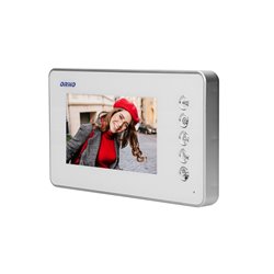 ZESTAW WIDEODOMOFONOWY BEZSŁUCHAWKOWY, KOLOR LCD 4,3" Z KAMERĄ PLASTIKOWĄ, AMMO ORNO ZESTAW WIDEODOMOFONOWY BEZSŁUCHAWKOWY, KOLOR LCD 4,3" Z KAMERĄ PLASTIKOWĄ, AMMO ORNO
