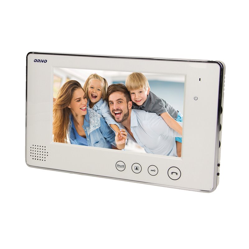 WIDEO MONITOR BEZSŁUCHAWKOWY, KOLOROWY, LCD 7", DO ZESTAWÓW Z SERII ARX I CRUX, OTWIERANIE BRAMY, BIAŁY ORNO WIDEO MONITOR BEZSŁUCHAWKOWY, KOLOROWY, LCD 7", DO ZESTAWÓW Z SERII ARX I CRUX, OTWIERANIE BRAMY, BIAŁY ORNO